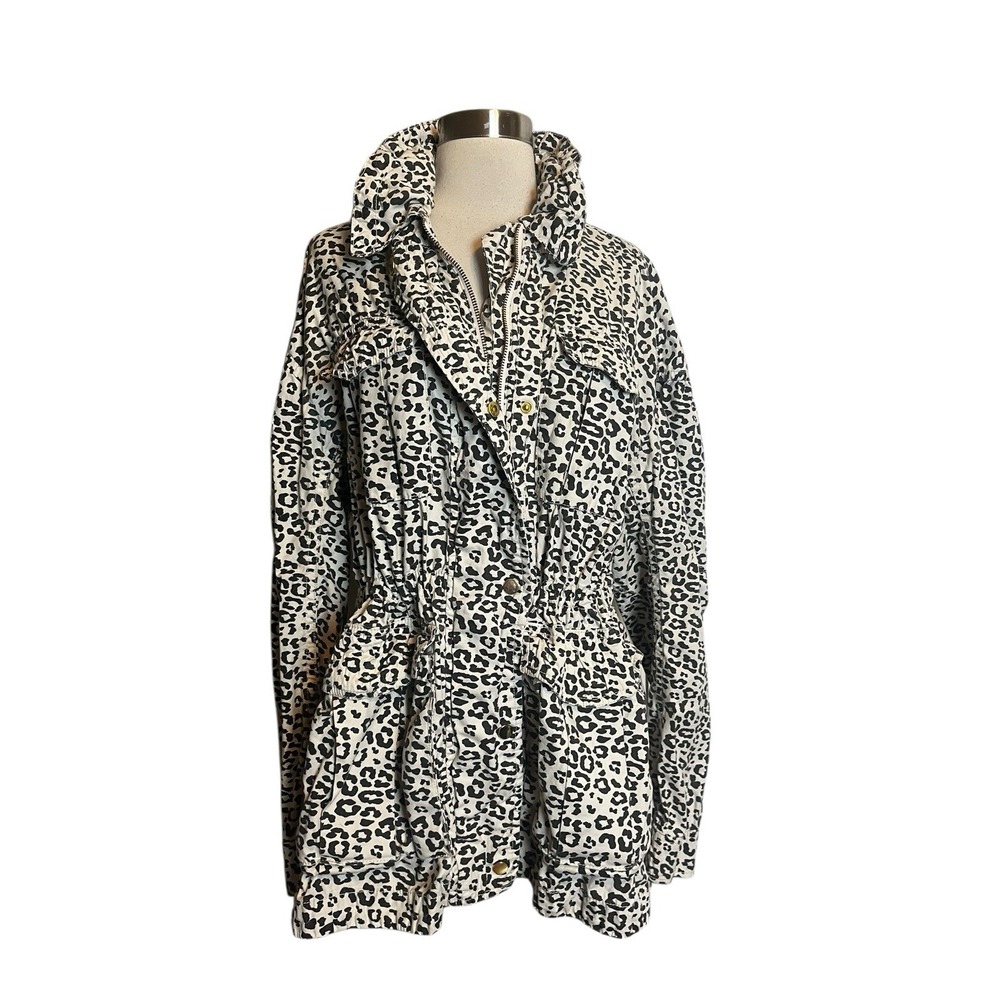 ATM Anthony Thomas Melilo Field Jacket M Neutral Lunar Combo Leopard Print
